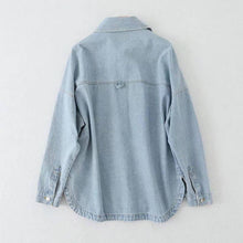 Load image into Gallery viewer, Button-Up Pocket Denim Coat
