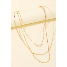 Load image into Gallery viewer, Pearl Charm Layered Chains Necklace
