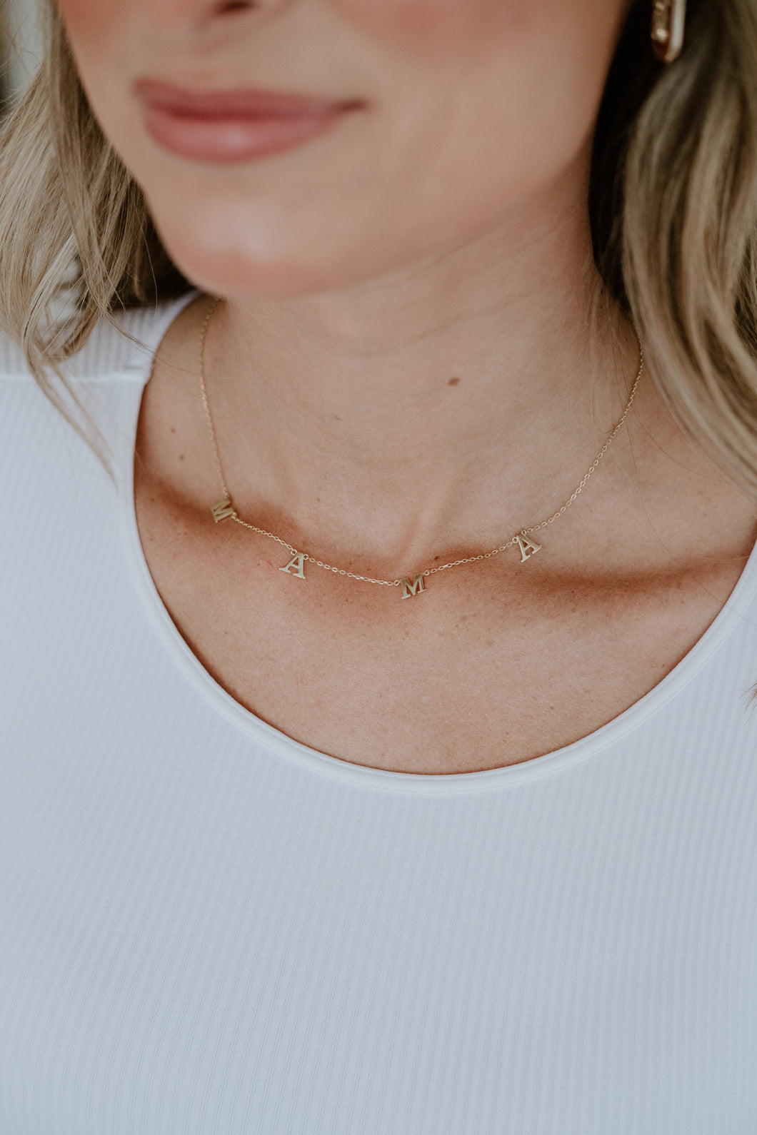 Dainty Mama Charm Necklace