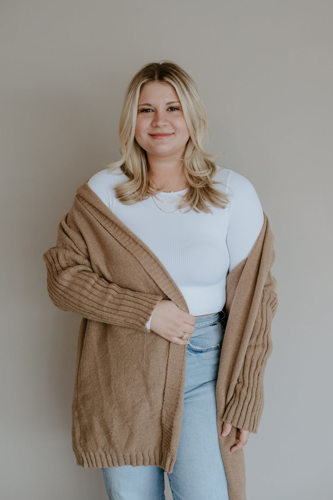 Cozy Open Front Cardigan