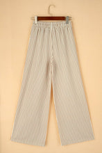 Load image into Gallery viewer, Stripe Print Wide Leg Drawstring Pants
